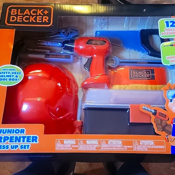 black+decker, Toys, Junior Carpenter Dress Up Set